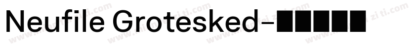 Neufile Grotesked字体转换